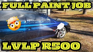 NEW Hybrid Color Shift Flake COMPLETE PAINT JOB SprayIT LVLP R500 Spray Gun Toyota [upl. by Babbette30]