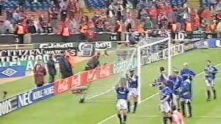 FA Cup Final 1995 BBC Grandstand Highlights amp Trophy Celebrations [upl. by Lyrrehs702]