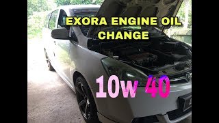 CHANGE ENGINE OIL Proton Exora Non turbo  Home Garage [upl. by Lodovico5]