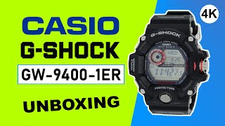 Casio GShock Rangeman GW94001ER Unboxing 4K [upl. by Neleag227]