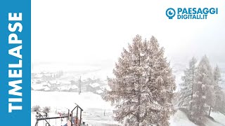 Livigno Panoramica  Nevicata del 1 Novembre 2021 [upl. by Elttil265]