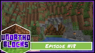 How to Build Cave Entrances in Minecraft 115 Survival Unorthoblocks 18 [upl. by Alam]