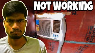 Voltas half ton window AC not working problem find in Lohiya Chowk Supaul  EHSAN [upl. by Dnomyaw64]