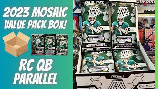 📦 Value Pack Box 2023 Mosaic Football 12 Packs 🏈  Top Rookie QB Parallel [upl. by Byrn]