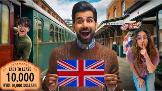 LAST TO LEAVE ENGLAND TRAIN Wins ₹100000 PRIZE  Rimorav Vlogs [upl. by Yanehs727]