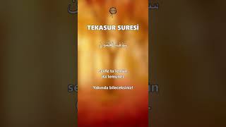 Tekasur Suresi [upl. by Lontson130]