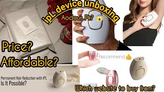 IpL laser hair removal device unboxingReview  Price  Affordable or Not  🤯 Buy from [upl. by Ennaej]