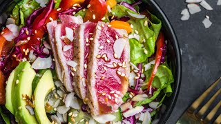 Ahi Tuna Salad Recipe [upl. by Airetnahs575]