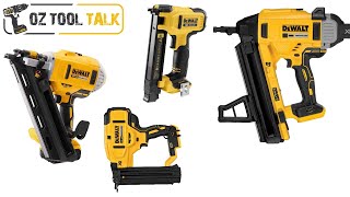 Dewalt 18V Nail Gun range review  Framer Fixing Finish Brad Electricians Stapler Concrete [upl. by Janus]