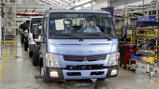 TRUCK FACTORY Mitsubishi Fuso Production [upl. by Esdnyl]