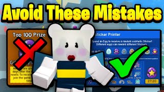 Avoid These MISTAKES In The Sticker Update  Bee Swarm Simulator [upl. by Florie90]