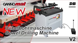 GANNOMAT DB 21  Dübelbohrmaschine  Multi Boring and Dowel Drilling Machine [upl. by Mylan593]