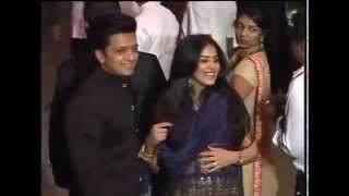 Ritesh with Pregnant wife Genilia bollywoods cutest couple at Arpitas reception [upl. by Gina]