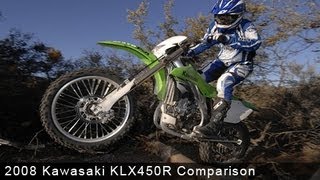 2008 Kawasaki KLX450R Comparison  MotoUSA [upl. by Eceela]