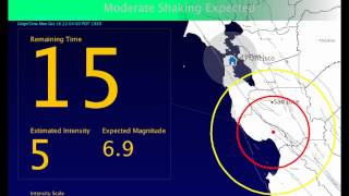 Earthquake Early Warning System Demonstration [upl. by Lauren898]