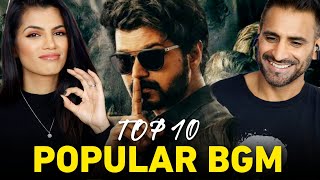 Top 10 Popular BGM South India Vs Bollywood ft Master Kgf War Rolex Rolex Uri  REACTION [upl. by Yralam]