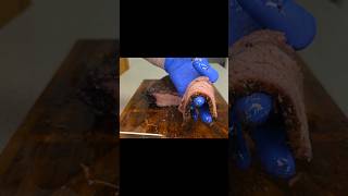 Hot amp Fast Brisket 🔥 bbq brisket foryou fyp shorts cooking trending viralvideo asmr meat [upl. by Eitsyrhc]