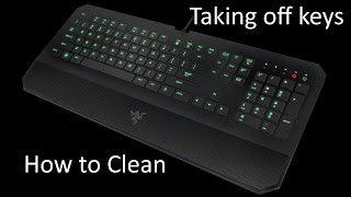 How to Clean Your Razer Deathstalker  Taking off the keys [upl. by Dalenna]