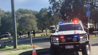 2 QRFS Units Leaving Chermside Emergency Services Expo [upl. by Adan]