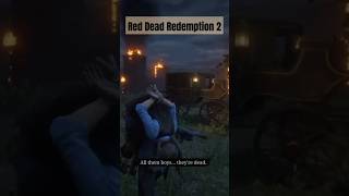 SACREBLEU its a MASSACRE 🌘  Red Dead Redemption 2  Read more rdr2 reddeadredemption shorts [upl. by Atinele]