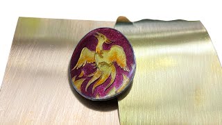 How To Chasing and Repousse 22k Apricot Gold Pendant 1 [upl. by Lleihsad292]