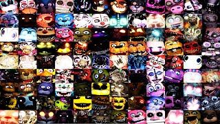 All FNAF Jumpscares In 11 Minutes 2014  2024 FNAF 1 2 3 4 SL PS UCN HW AR SB Ruin HW2 [upl. by Aehsal940]