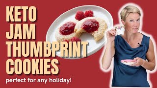 Keto Jam Thumbprint Cookies  easy and sweet [upl. by Crispa]