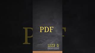 Do you know the Abbreviation of PDF  Computer Abbreviations [upl. by Stetson762]