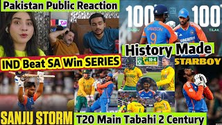 INDIA Beat SOUTHAFRICA 4th T20 INDIA WIN Series Batting Bowling Dominated Performance😱Pak Reaction [upl. by Rufe]