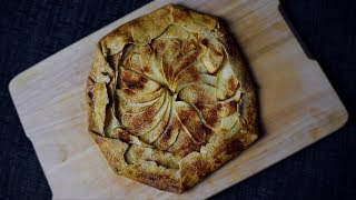 Apple Galette with Home Made Whole Wheat Pie Crust [upl. by Annirtak]