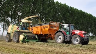 Krone BigX 850  Loonw De Bruyne  gras hakselen [upl. by Aman]