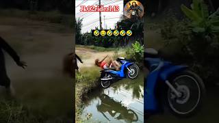 गाय भास पानी माई  बाइक rider ना गिर दीया  bikerider motovlog bikerider shorts jk02rider143 [upl. by Oech]