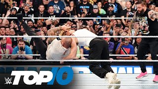 Top 10 WrestleMania SmackDown moments WWE Top 10 April 5 2024 [upl. by Tupler]