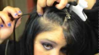 How to apply Micro Ring  Loop Hair Extensions step by step instructions Micro Ring Loop [upl. by Kennet]