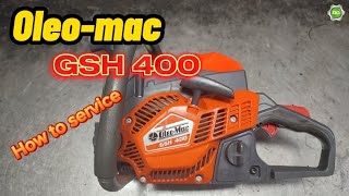 Oleo mac gsh 400 after 1 year  How to service chainsaw chainsaw [upl. by Mcgraw]