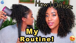 How to Diffuse Natural Hair [upl. by Akinehc]