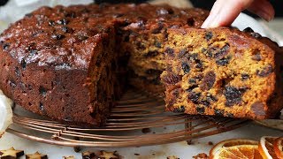 Christmas Cake Recipe  Easy Fruit Cake thats beautifully moist [upl. by Sinnod]