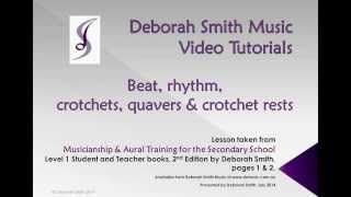 Lesson 1 Beat and Rhythm Project [upl. by Fidela676]