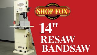 Shop Fox 14quot Resaw Bandsaw  W1849 [upl. by Irtak670]