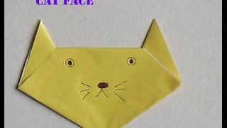 How to make cat face from papercraft  Paper craft ideas  Paper Craft [upl. by Debbra11]