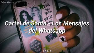 Cartel de Santa  Los Mensajes del Whatsapp  Letra  De Luisito para la Chule [upl. by Yrtnahc]