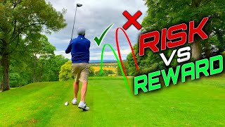 Par 5 RISK vs REWARD Which way is BEST to LOWER YOUR HANDICAP  PLAYING GOLF  Murrayshall Part 3 [upl. by Teage]