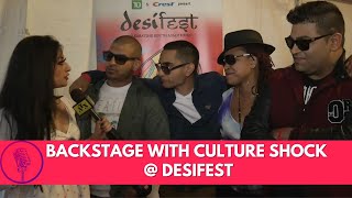 Amin Dhillon Chats with Culture Shock Sunny Brown Lomaticc Baba Khan Backstage at desiFEST [upl. by Egoreg]