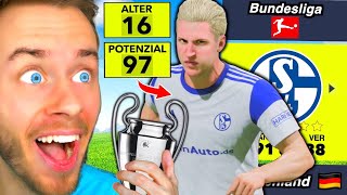 NUR mit JUGENDSPIELERN zum CHAMPIONS LEAGUE TITEL 🏆👶🏼 Schalke Sprint to Glory [upl. by Ecirtnas320]