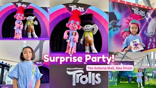 Trolls Surprise Party at The Galleria Mall Abu Dhabi  Trolls Live Show Galleria Mall Abu Dhabi [upl. by Esnohpla]