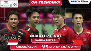 INA Vs CHI  Ganda Putra  AHSANKEVIN Vs LIUOU  THOMAS CUP 2022 [upl. by Alaunnoif]