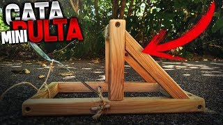 COMO HACER UNA MINI CATAPULTA MEDIEVAL [upl. by Katrina]