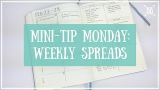 MiniTip Monday The Weekly Spread [upl. by Onfroi]