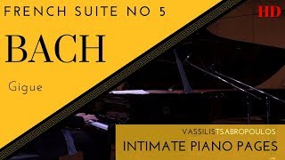 Bach French Suite No 5 Gigue  Vassilis Tsabropoulos [upl. by Atiloj]