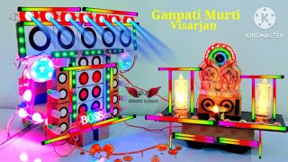 DIY Gauri Ganesh Durga Puja Mini DJ Truck  Wedding DJ Kaali Pooja Road Light Big DJ Truck [upl. by Haile]